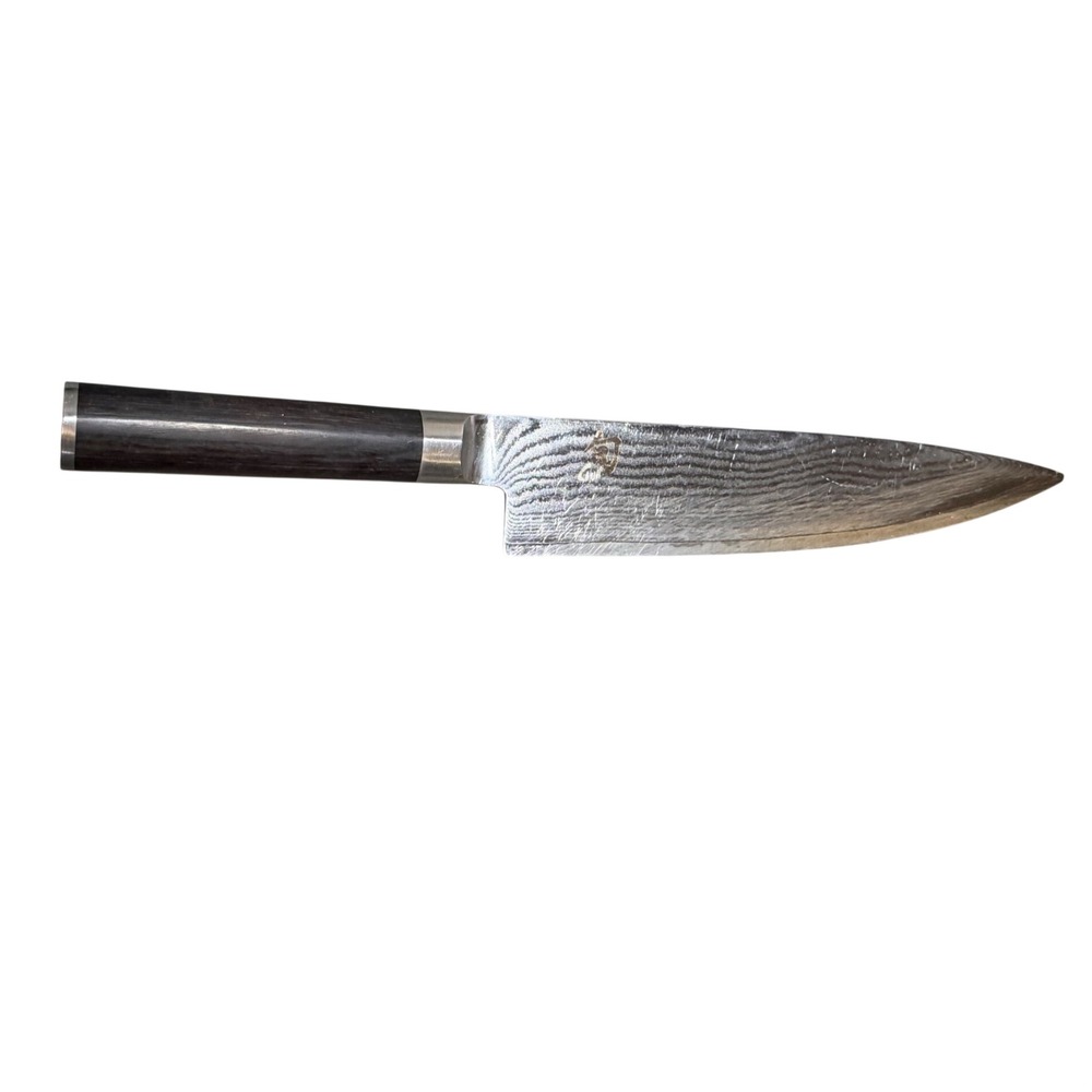 Shun Classic 8 inch Chef's Knife VG-MAX Damascus Steel Japan DM0706 Black Silver